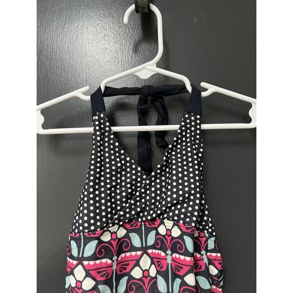 Tea Collection one piece  Butterfly Polka dot Swimsuit Girls Size 4